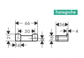 MEDIDAS PERCHA DOBLE ADDSTORIS HANSGROHE